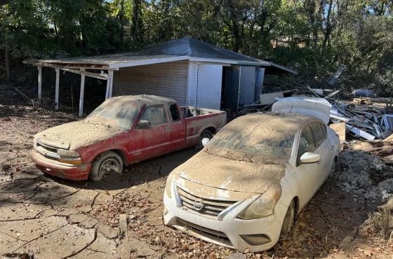 Condado de Buncombe Evalúa Daños en Zonas Inundadas