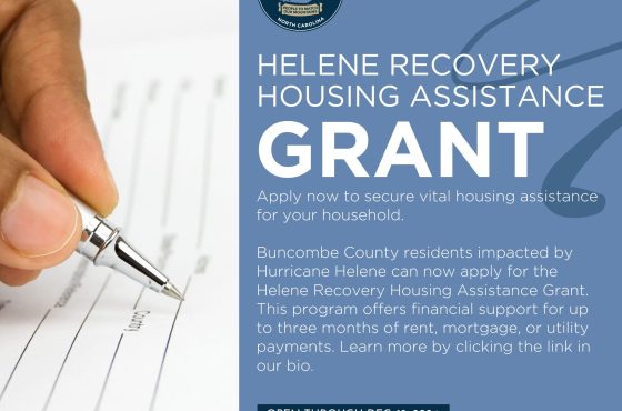 Ayuda para residentes del Condado de Buncombe afectados por el huracán Helene