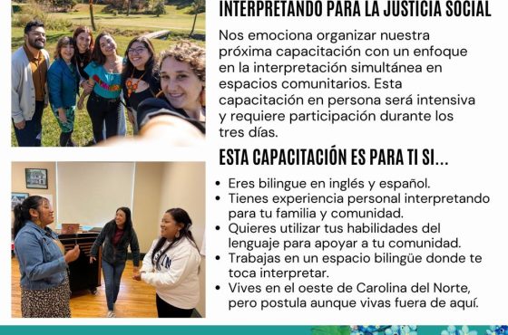 Capacitación de intérpretes comunitarios