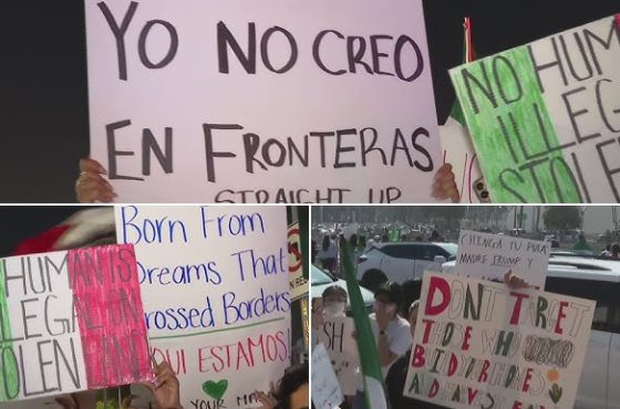 Protesta en Asheville liderada por hermanos latinos contra políticas migratorias de Trump