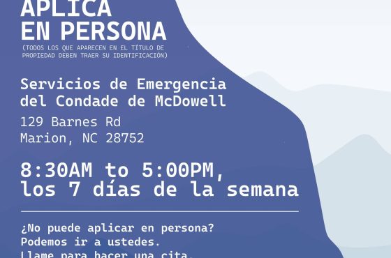 ¡Atención McDowell! Retiro gratuito de escombros por desastre hasta el 1 de mayo