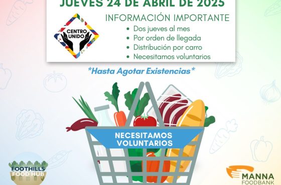 ¡Comida para quienes lo necesitan! Despensa en Marion este 24 de abril