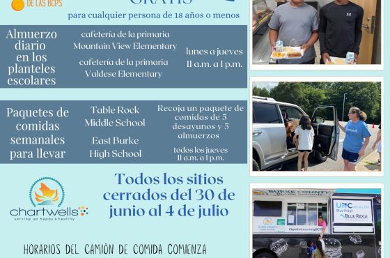 ¡Comida gratuita y fresca para los más jóvenes en Burke County!